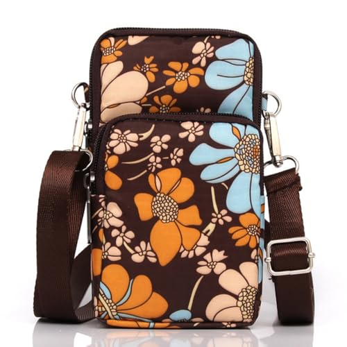 JEYORZY 1 pcs Bolso Bandolera Pequeño para Mujer, Nailon Bolso de Teléfono Móvil Pequeños bolsos cruzados para mujer, bolso universal para teléfono celular, bolsillos ligeros, mini bolso de hombro
