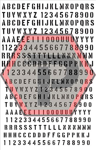 Tactical Penguin Army Font 1 Stencil for cerakote, gunkote, duracoat Avery Paint mask Sticky Back Vinyl