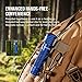 OLIGHT Perun 2 Stirnlampe 2500 Lumen, 166 Meter Leuchtweite, USB Wiederaufladbare Led Taschenlampe 5 Modi Kopflampe mit Timer Funktion, angepasster Akku fürs Laufen, Joggen, Angeln, Campen Blau