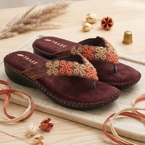 Image of TRASE Ortho Slippers For Women | Slippers For Woman | Lightweight, Comfortable And Stylish Women Slippers | Flats | Soft Women Footwear | Trendy Ladies Chappal | Orthopedic Slippers