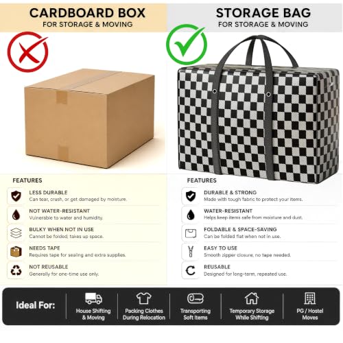 Image of Storite 2 Pack 145 L Printed Plastic Heavy Duty Underbed Storage Bag