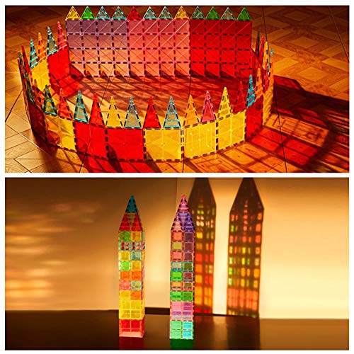 HOMOFY Kids Magnet TilesToys 60Pcs Oversize 3D Magnetic Building Blocks Tiles Set,Inspirational Educational Toys for 3 4 5 6 Year Old Boys Gilrs Gifts - Thumbnail 7
