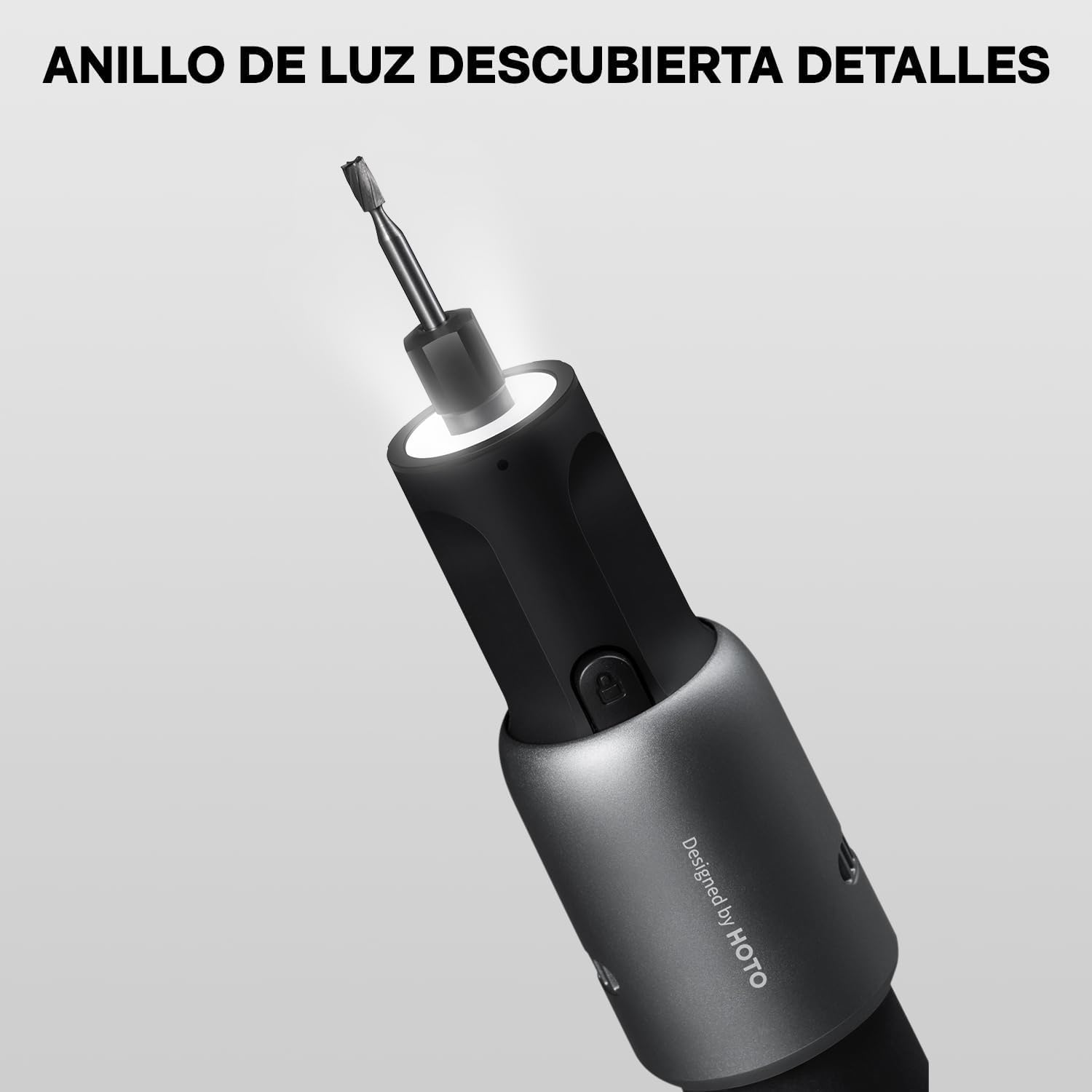 HOTO Mini Amoladora 3.6V con 35 Accesorios, Kit Rotativa | Velocidad 5000-25000 RPM, Luz LED, Pulir, Grabar, Cortar, Taladrar y DIY