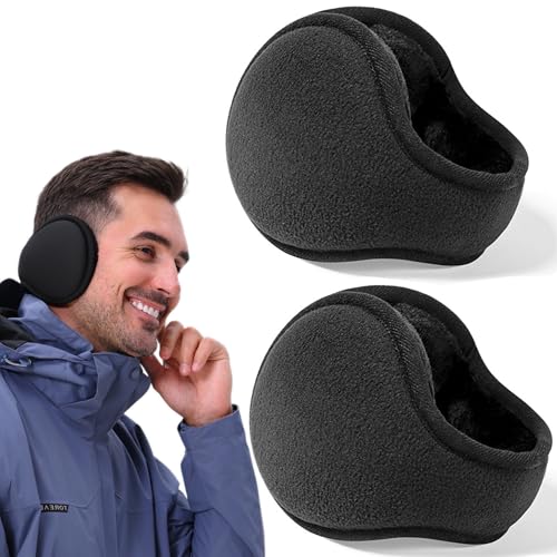 eyegla mens ear muffs foldable winter earmuffs fleece warm ear warmers adjustable ear muff