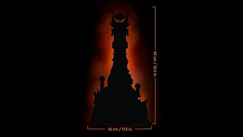 LEGO Icons Le Seigneur des Anneaux : Barad-dûr - Set de Construction de la forteresse - Idée de Cadeau pour Adultes - Minifigurines de Sauron, Frodon, Sam, Gollum, Gothmog et des Orcs 10333 - 7