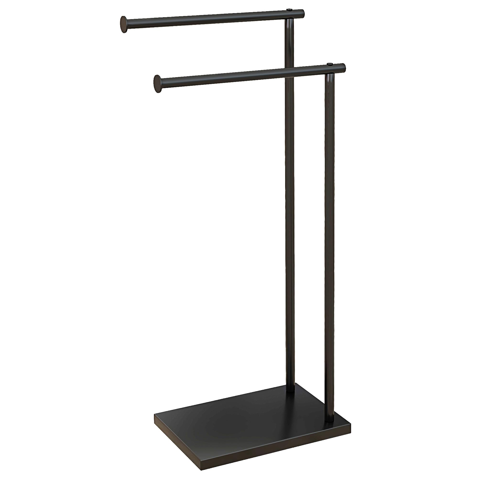 homcom porte-serviettes sur pied en