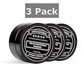 3 Pack - 100% Natural Teeth Whitening Charcoal Powder - with Organic Coconut Activated Charcoal for Stronger Healthy Whiter Teeth. No need for Strips, Kits or Gel