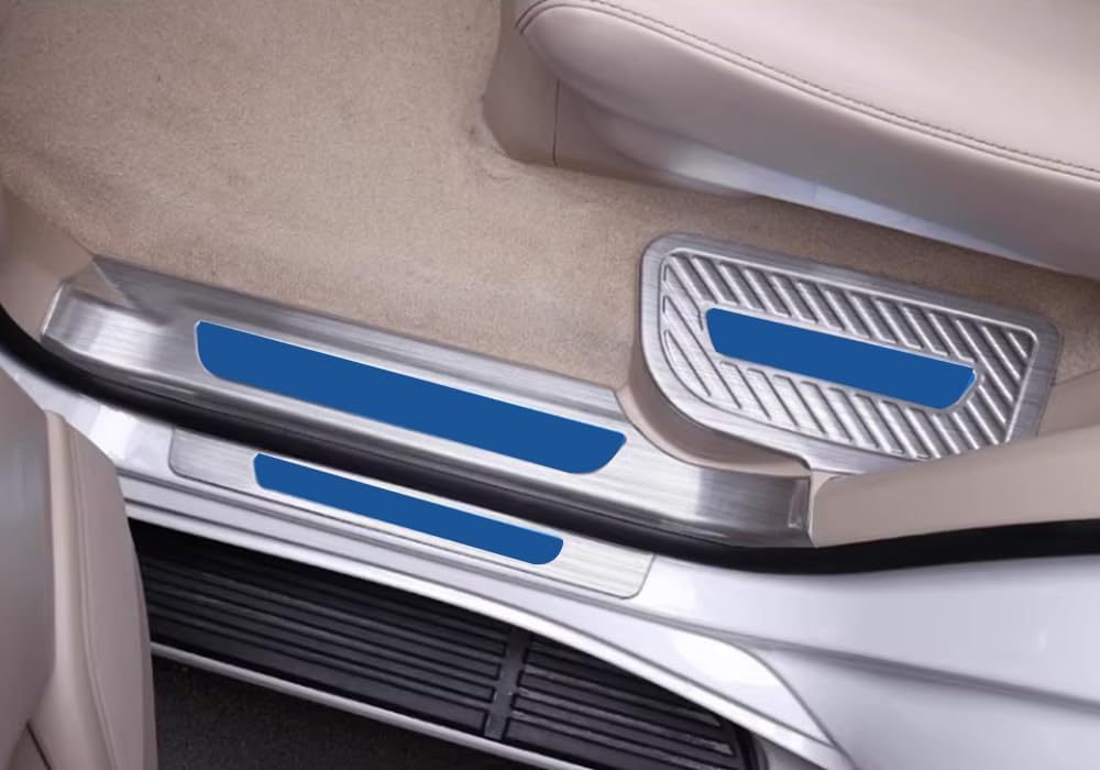 Car Accessories for Toyota Land Cruiser LC200 2008-2021 Automotive Door Threshold Scuff Plate Cover Stainless Steel (Silver) 2PCS