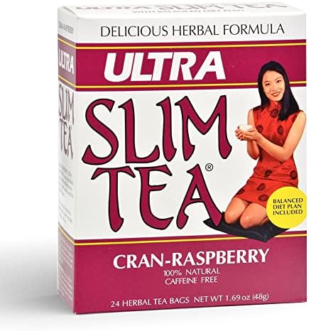 Ultra Slim Tea, Cran-Raspberry, Tea Bags, 24 Count Box