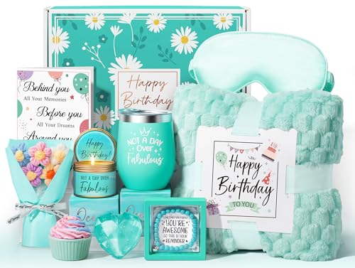 Image of Birthday Gifts Basket for Women Mom Sister Her, Happy Birthday Spa Gift Box