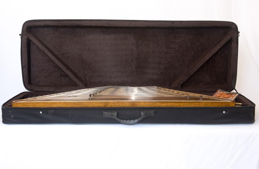 Sadeghi Santur 9 Kharak Bridge Char Khat + Hard case, Wrench, strings & mezrabs Made of walnut wood - Image 3