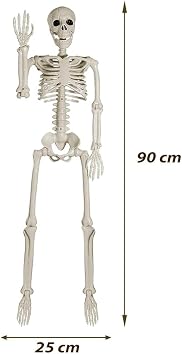Cadılar Bayramı İskelet Figürlü Halloween Parti Dekoru 90 cm