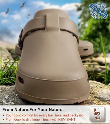 Image of KEMISANT Women Clogs,Comfortable Mules Sandals Slippers Nurse Garden Shoes Unisex for Men Cushioned Support