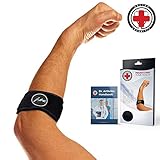 The Ultimate Tennis Elbow & Golfer's Elbow Solution - Elbow Support/Strap / Brace with Doctor Written Rehabilitation Handbook