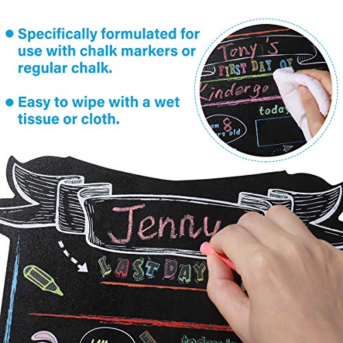 First Day and Last Day of School Sign,2pcs Back to School Wooden Chalkboard Sign,Reusable Easy to Clean Welcome Back Chalkboard Sign for Preschool Kindergarten First Grade 30.5CM x 20CM - Cosy Home Interiors First Day and Last Day of School Sign,2pcs Back to School Wooden Chalkboard Sign,Reusable Easy to Clean Welcome Back Chalkboard Sign for Preschool Kindergarten First Grade 30.5CM x 20CM - Image 4