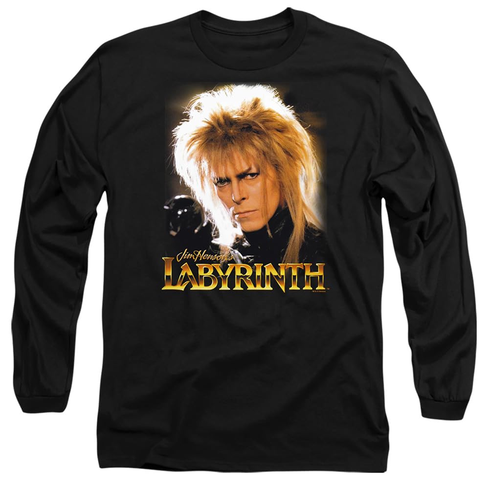 Labyrinth Jareth Unisex Long Sleeve T Shirt, Black, XX-Large