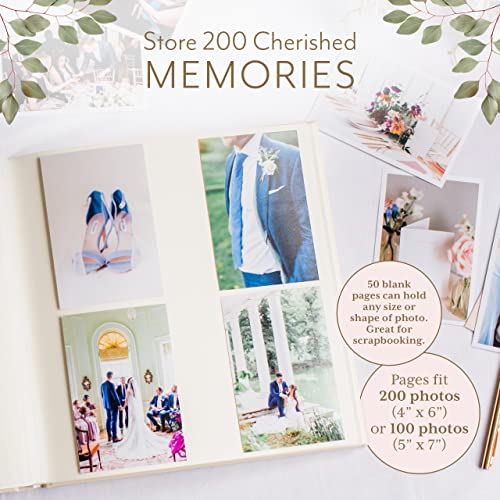 Your-Perfect-Day-Personalized-Large-Memory-Book-for-Family-Wedding-Anniversary-Guest-Memory-Book-Photo-Album-Scrapbook-50-Blank-Pages-Can-Fit-200-Pictures-Wedding-Scrapbook-Album-GoldCream