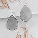 Silver Tone Teardrop Earrings for Women Trendy Boho - Silver Tone Dangle Earrings For Women, Dangly Big Filigree Leaf Dangles, Dangling Bohemian Teardrop Dangle, Lightweight Tear Drop Hanging Jewelry