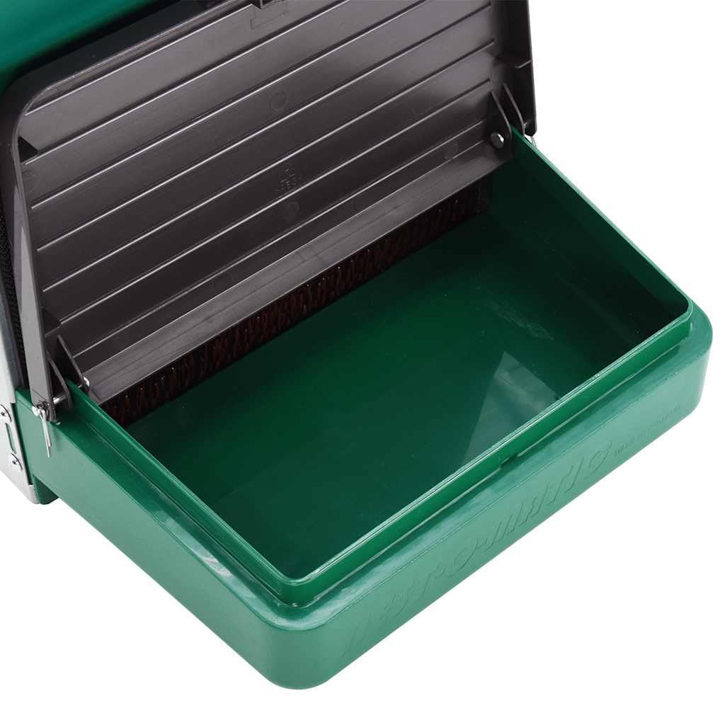 Nestomatic Abroll - Caja nido para aves de corral, chapa de metal galvanizado y plástico ABS, 49 x 31 x 42 cm, con bandeja colectora, base de nido de polietileno, para establo, casa, cabaña