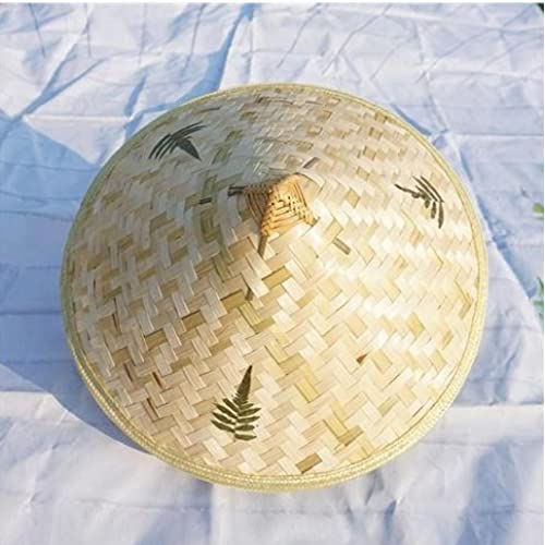 Haowul Cappello in Rattan di bambù Comodo retrò