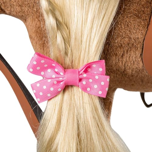 BEJOY Plüsch Pferd Spielzeug, Kämmpferd Plüschpferd Plüsch Spielzeug mit Sattel, Zaumzeug und Baumwolltuch, Pretend Play Pferd Geschenk für Mädchen Kinder, 28cm Braun