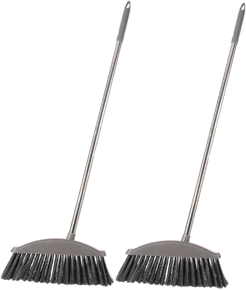 2pcs Broom Long Handle Push Broom for Hard Floor Cleaning Household Cleaning Supply