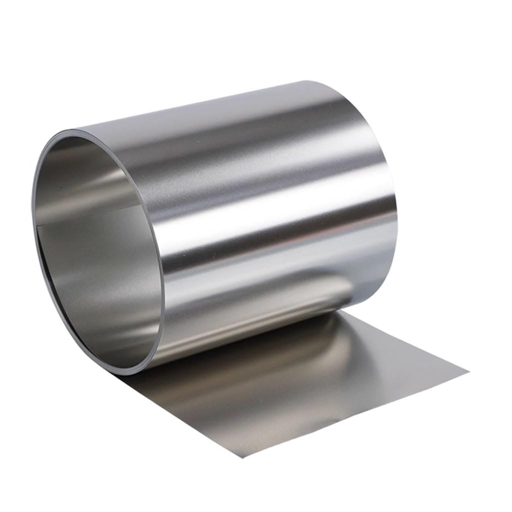 YUZGUHEY 1pcs 304 Stainless Steel Foil Strip, Width 50mm Length 39.4" Thickness 0.05mm~1.0mm Thin Plate/Foil Corrosion Resistance(0.2mm)