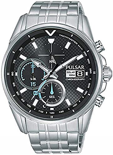 PULSAR Reloj Analógico para Hombre de Cuarzo con Correa en Acero Inoxidable 1