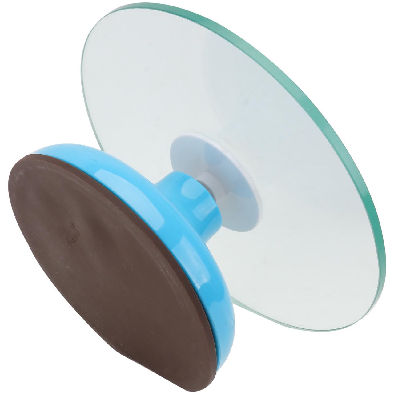 ibasenice Soporte Giratorio para Tartas de Cristal Templado Base Antideslizante y Rotación Silenciosa para Decoración y Horneado en Casa