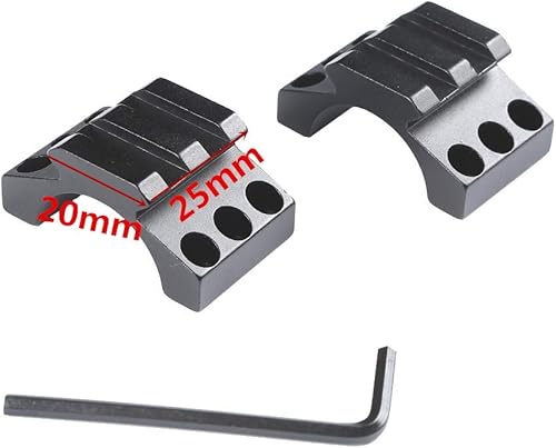 Miniatura 5 de Adaptador de doble anillo para montura de carril de caza de 1.000in y 0.787in