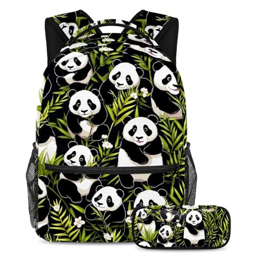 Sac à dos panda idée cadeau de rentrée ensemble scolaire complet