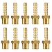 Produktbild TONGXU 10 Stück Messing Schlauch-Verbindungsstück Messing Schlauchanschluss 1/4 Zoll Schlauch Adapter Metall Messing Schlauch Barb Adapter