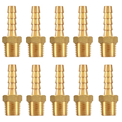 ZunBo 10 Pieces Brass Hose Connector Accessories Quick Adapter for Garden Hose Kitchen Faucet
