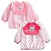 Happy Cherry - 2 pcs Delantal Infantil Niños Niñas con Manga Larga Babero Impermeable Cartoon para Escolar Guardería DIY Pintura Comer Jugar - 3-4 Años