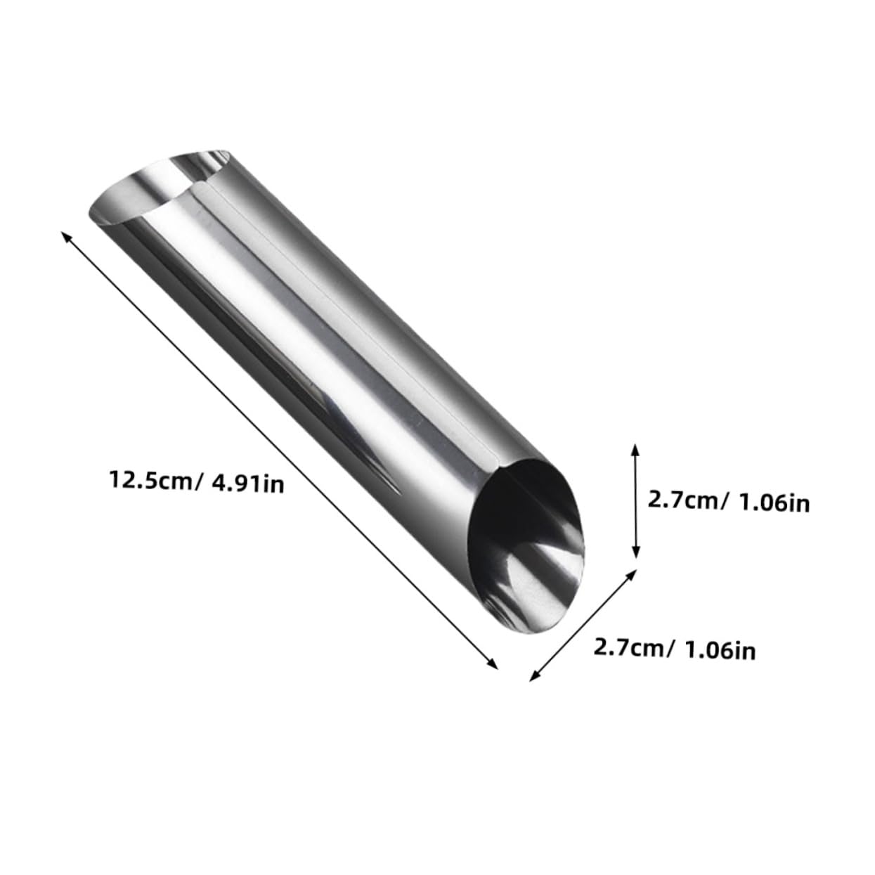 Ciieeo 30pcs Stainless Steel Croissant Molds Cream Baking Tubes for Diy Pastry Reusable and Professional Baking