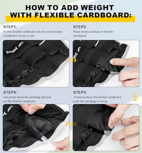 Image of Adjustable Ankle Weights for Women Men 1 2 4 5 6 8 10 LBS 1 Pair Leg Weights Wrist Hand Arm Weights with Removable Weight Strength Training Weight for Walking Running Gym Fitness Physical Therapy