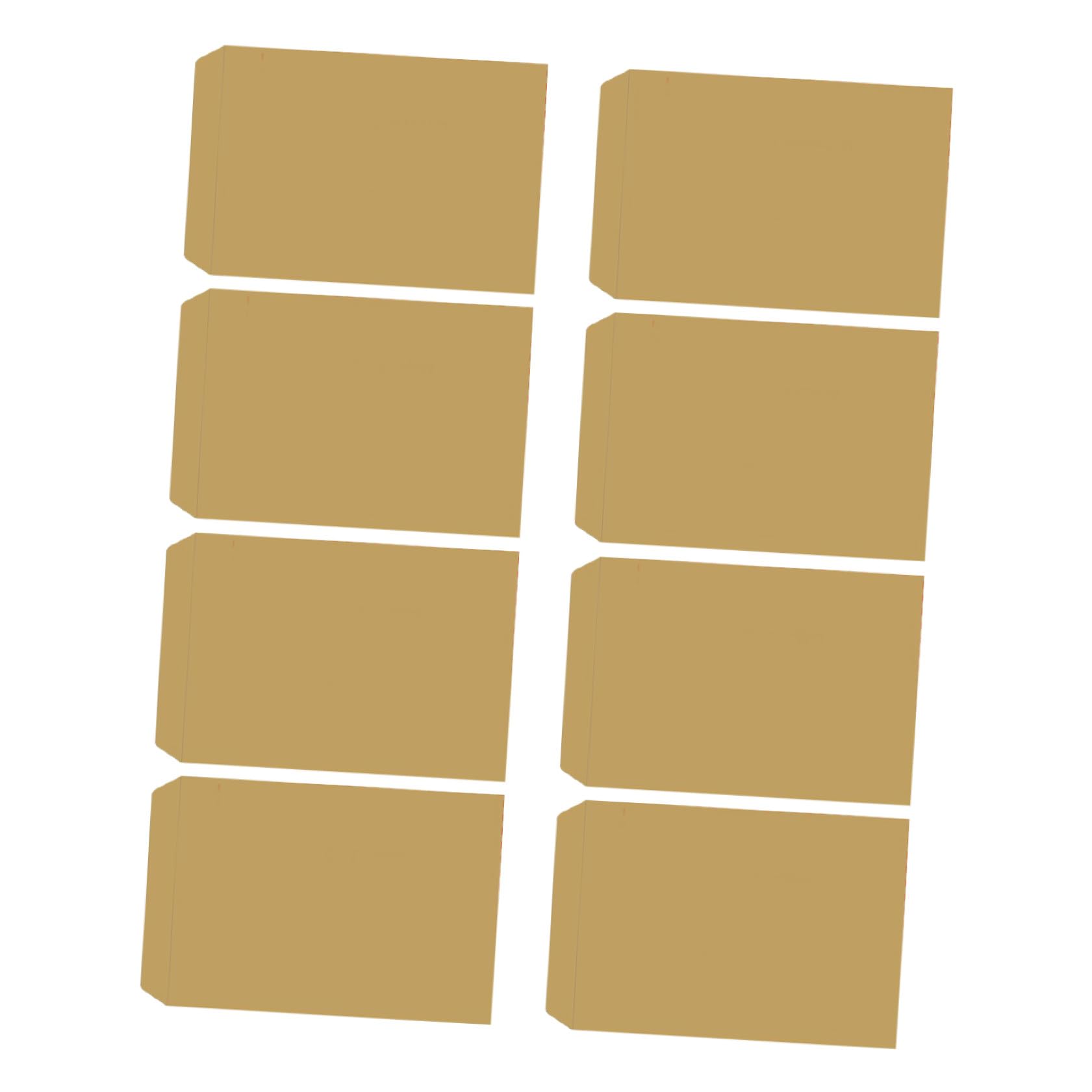 200piezas Sobres De Papel Kraft Sobres Clásicos Para Mensajes y Correspondencia Empresarial Para Documentos y Almacenamiento De Recibos