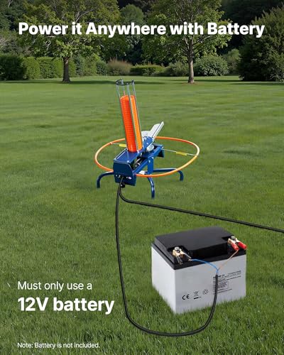Image of VEVOR Clay Pigeon Thrower, Automatic Skeet and Trap Launcher with Adjustable Angle & Foot Pedal for Clays Throwing Shooting Sports