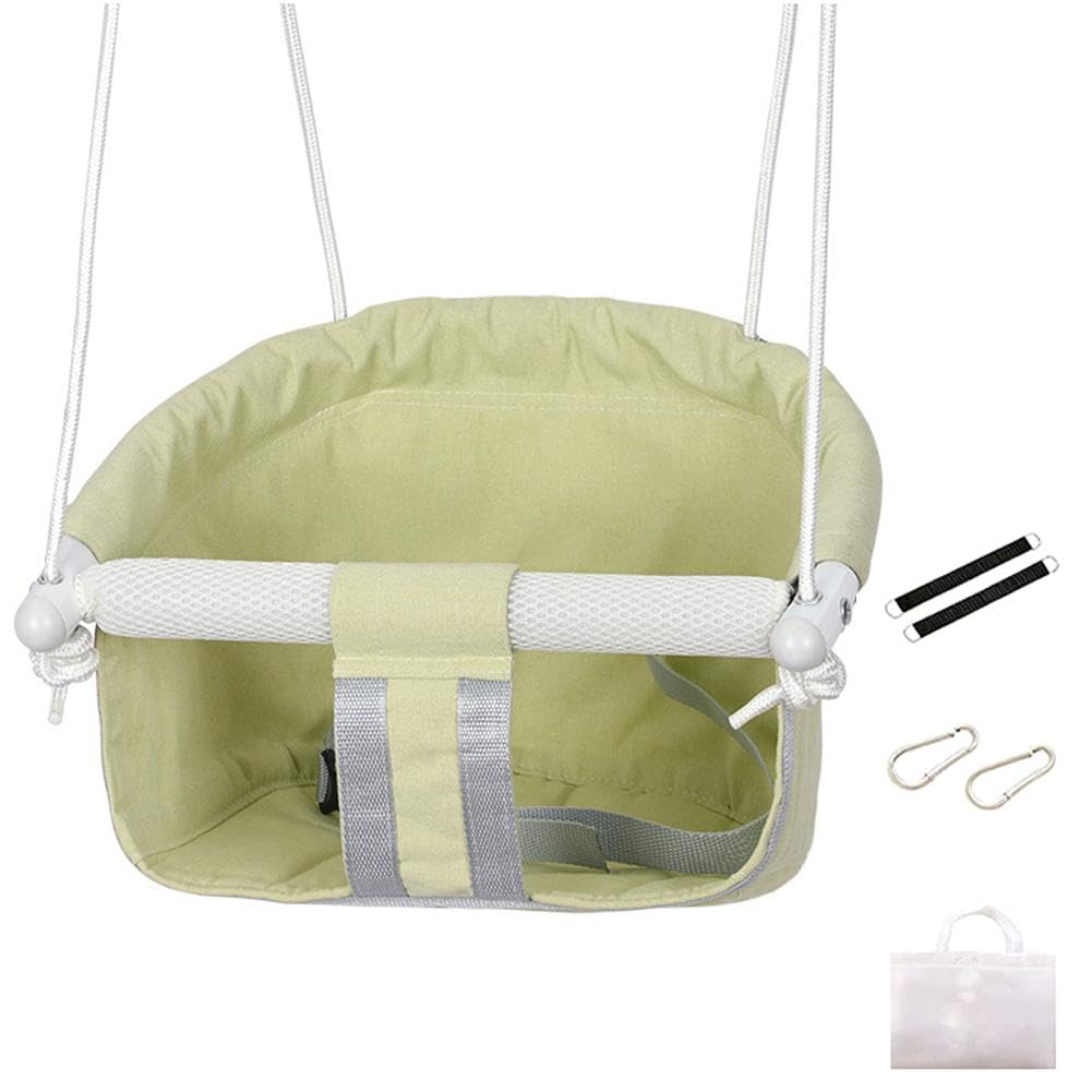 Columpio de lona para bebé, asiento de columpio de seguridad de cuerda ajustable, asiento de columpio para niños, columpios de lona para colgar en el exterior, grandes columpios colgantes de árbol G