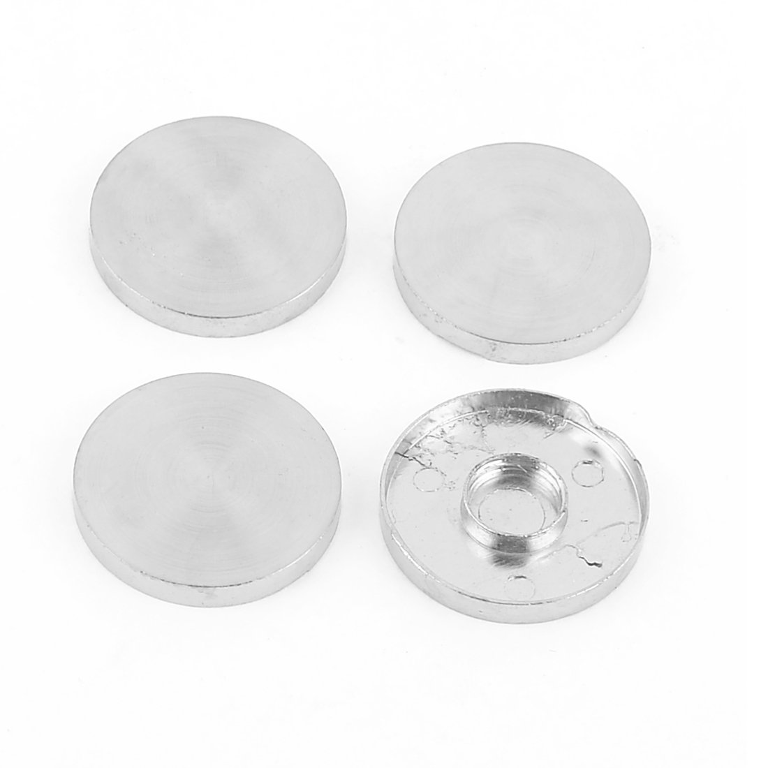 Aexit 4 Pcs Quality Parts 25mm Dia Screw Cap Table Mirror Nails Fittings Silver Tone Model:76as120qo73