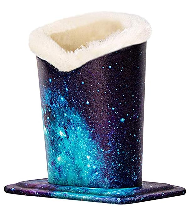 Image of Plush Fluffy Lined Anti-scratch Eyeglasses Holder Protective Glasses Stand Case