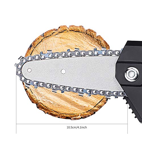 MOTOKER Battery Lopper Cordless Chainsaw, 4 inch Electric Lopper Chain Saw with 2AH Lithium Battery