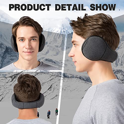 Ear Muffs For Winter Men Women, Fleece Ear Warmer For Cold Weather, Behind The Head Adjustable Foldable Earmuffs #TOP6