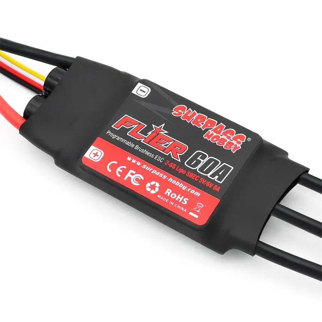 14 biegunów C4240 V2 750KV/850KV bezszczotkowy silnik Flier 60A ESC do modelu samolotu RC Fixed-Wing Aircraft Glider (czarno-czerwony 850KV + Flier 60A)