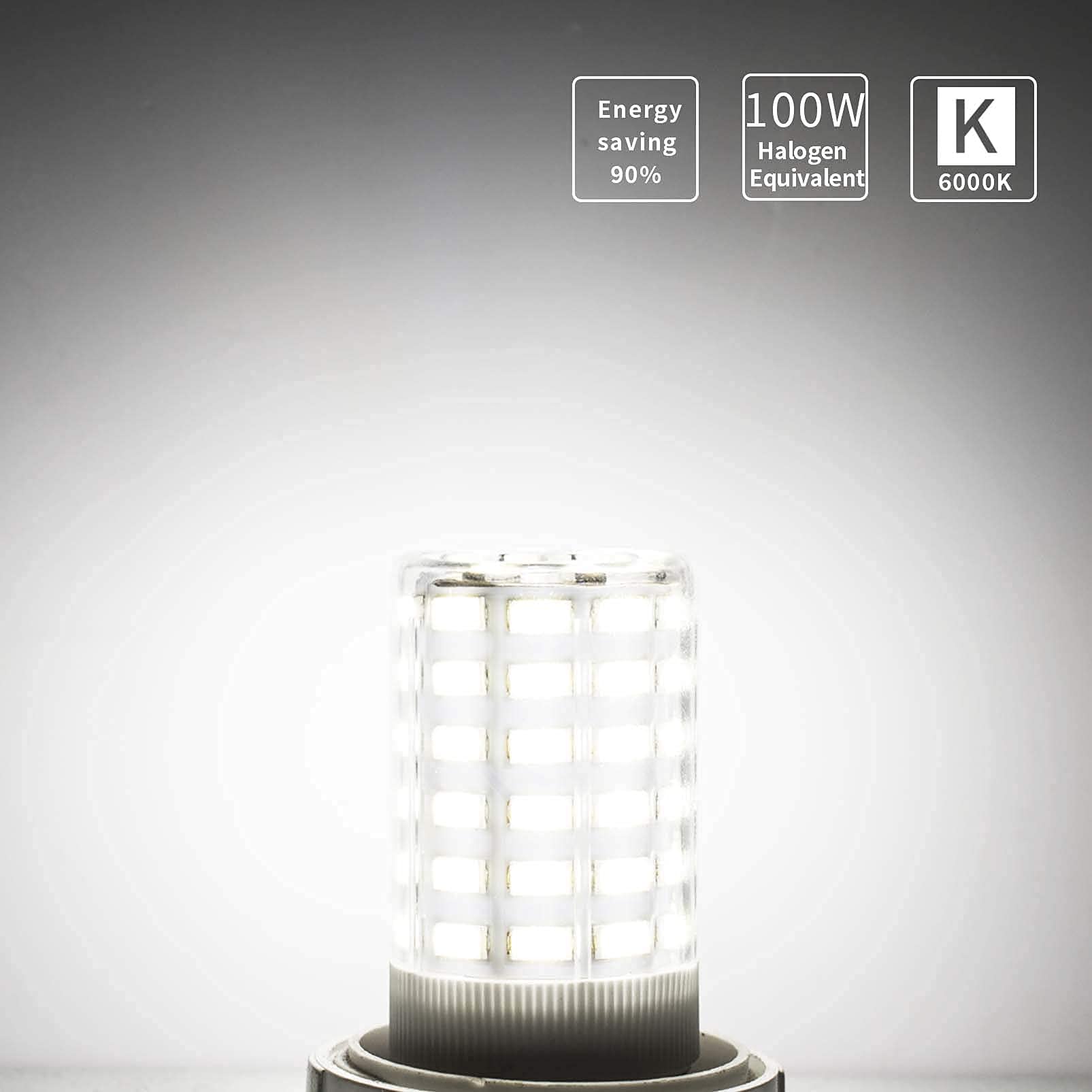 3 Pack E26 Led Refrigerator Bulb 100W Halogen Equivalent AC100-265V Daylight White 6000K 1000Lm 7W Non-Dimmable T10 Corn — view 8