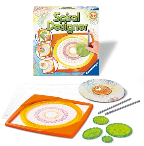 Ravensburger Spiral-Designer Zeichnen Lernen für Kinder ab 6 Jahren Kreatives Zeichen-Set für farbenfrohe Spiralbilder und Mandalas