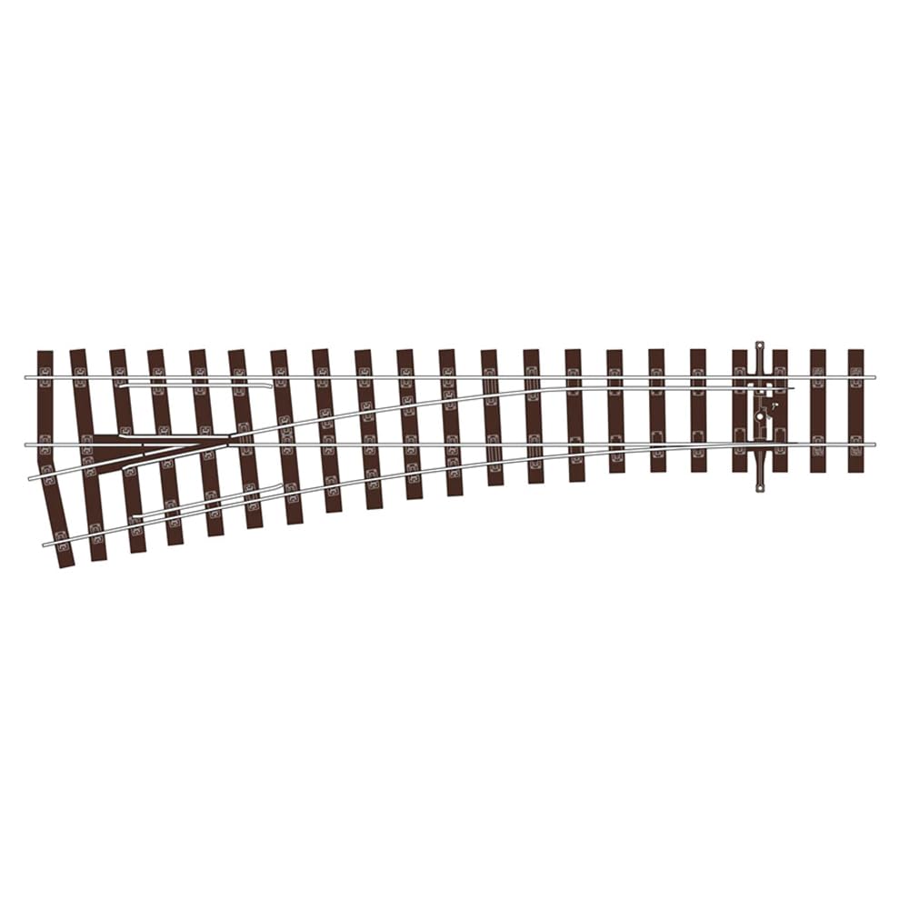 Peco SL-U1196 Streamline Bullhead Turnout Medium Radius Left Hand Point Code 75 OO Gauge