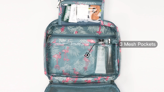 Trousse De Toilette Suspendue RXYY - Motif Girafe Africain, 23x10x47 Cm | Compartiments Multiples, Pliable