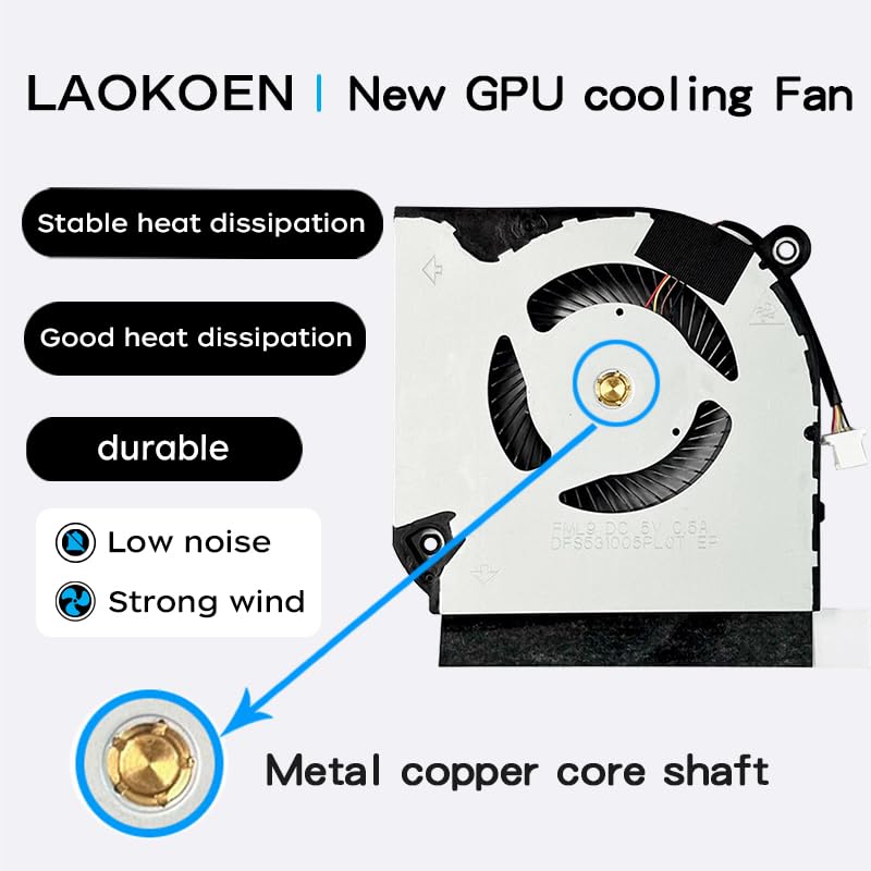 Image of New Replacement Cooling Fans for Acer Nitro 5 AN515-55 AN515-45 AN517-52 AN517-41 AN515-56 AN515-57 AN515-57-55RY AN515-55-50V2 AN515-55-72ST AN515-55-75BM AN515-55-59TA AN515-45-R7WA N20C1 Laptop