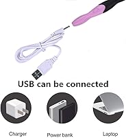 Vista 7 de Yarniss Lighted Crochet Hooks Set - 11 Sizes Light Up Crochet Hooks with Case,Rechargeable Crochet Hook with Light,2.5mm to 8mm